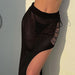 Color-Black single skirt-Women Sexy Slit Dress Tassel Hollow Out Cutout Sweater Suit for Women-Fancey Boutique