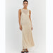 Mesh Beach Vacation Sexy Sleeveless Maxi Dress Knitted Hollow Out Cutout Out Maxi Dress Blouse Summer-Fancey Boutique