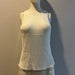 Knitted Vest Summer Sexy Sexy Sunken Stripe Hollow Out Cutout Vest Slim Sleeveless Knitted Top-White-Fancey Boutique