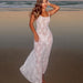 Women Clothing Spring Summer Lace Transparent Sexy Sling Dress Women Dress High-Grade Beach Party Sexy-Fancey Boutique