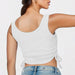 Summer Women Sexy Slim Fit Drawstring Bandage Rib Camisole-Fancey Boutique