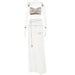 Color-White-Sexy Sling Backless Two Piece Set Sexy Evening Dress Mopping Floor Fishtail Skirt Set-Fancey Boutique