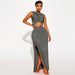Color-Gray-Summer Women Clothing Popular Two Piece Set-Fancey Boutique