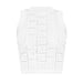 Color-White Vest-Long Sleeve Short round Neck Hollow Out Cutout out Knitwear Dress Vest Shorts Women-Fancey Boutique
