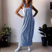 Summer Women Striped Overall Skirt-Fancey Boutique