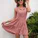 Women Clothing Summer Loose Sexy Solid Color Super Mori Dress-Pink-Fancey Boutique