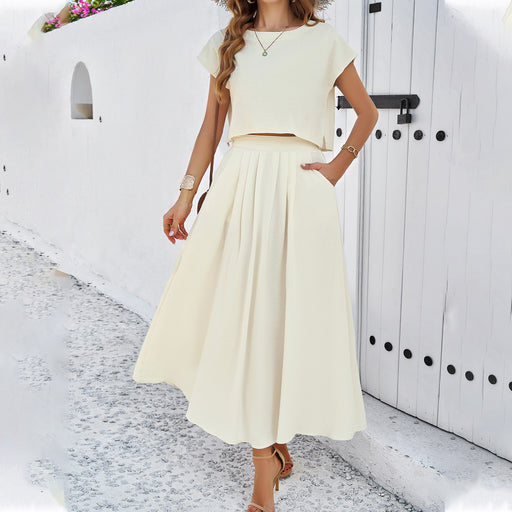 Color-Ivory-Women Clothing Spring Summer Casual Solid Color Jerkin-Fancey Boutique