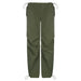 Color-Green-Street Trendy Unique Elastic Waist Pig Nose Button Ankle Tied Loose Version Casual Working Pants-Fancey Boutique