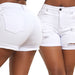 Color-White-Sexy High Waist Slim Stretch Ripped Jeans-Fancey Boutique