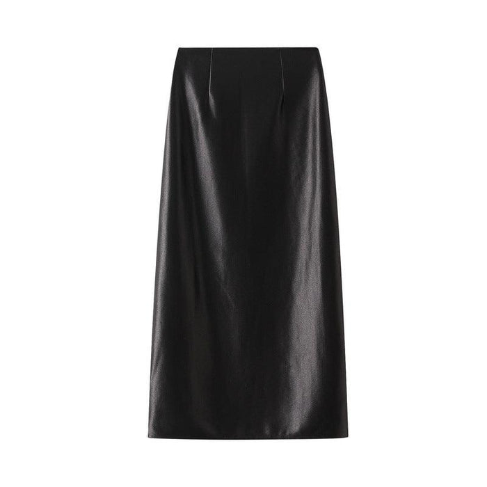 Color-Black-High Grade Golden Skirt for Women Small Size Chinese Beautiful Skirt-Fancey Boutique