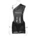 Women Clothing Autumn Sexy Stitching One Shoulder Sleeveless Plush Basic Set-Black-Fancey Boutique