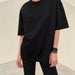 Summer Clothes T Shirt Women Cotton Basic Loose Top Soft T Shirt-Black-Fancey Boutique