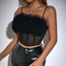 Color-Black-Women Clothing Advanced Design Slim Fit Seersucker See through Sling Boning Corset Vest-Fancey Boutique