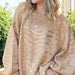 Color-Gold-Ladies Autumn Winter Trade Loose Lantern Sleeve Gilding Tiger Pattern Sweater-Fancey Boutique