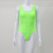 Color-Green-Women Sexy Backless Fluorescent Color Suspenders Vest Tight Top Sexy Jumpsuit Women-Fancey Boutique