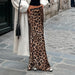 Summer Satin Leopard Print All Match Street Casual Wind Waist Loose Skirt Retro Fishtail Skirt for Women-Fancey Boutique