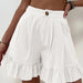 Color-White-Shorts Casual Wide Leg Loose Shorts Summer New Women Clothing High Waist Shorts-Fancey Boutique