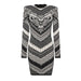 Color-Black-Spring Autumn High Quality Knitted Round Neck Slim Fit Slimming Long Sleeves Dress Women-Fancey Boutique