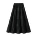 Women Skirt Spring, Autumn Summer High Waist Fairy A Line Pettiskirt Ballet Tiered Dress-Black-Fancey Boutique