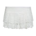 Color-White-Girl Lace See Through Thin Sexy Low Waist Solid Color All Matching A Line Miniskirt Spring Summer-Fancey Boutique