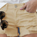 Color-Khaki-Denim Shorts Women Casual Washed Ripped Shorts High Waist Fringe Jeans-Fancey Boutique