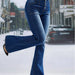 Spring High Waist Single Breasted Denim Trousers High Waist Stretch Skinny Denim Trousers-Blue-Fancey Boutique