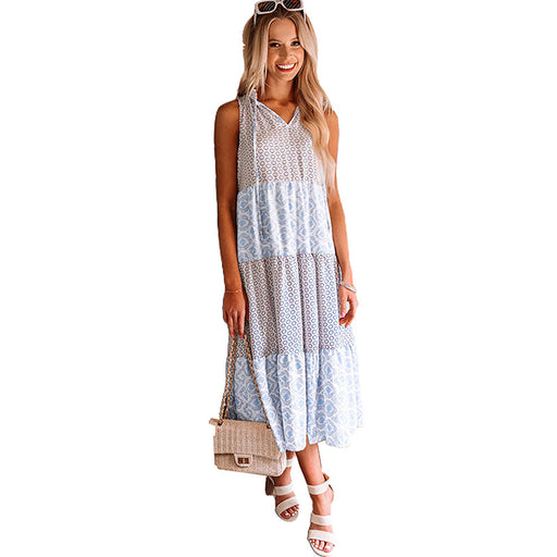 Color-Light Blue-Summer Cami Dress Women Shiying Loose Casual Dress-Fancey Boutique