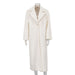 Color-White-Autumn Winter Long Woolen Coat High Grade Collared Loose Woolen Coat Women-Fancey Boutique