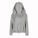 Color-Gray-Street Hip Hop Rabbit Ears Hooded Warm Sweater Large Loose Pockets Polar Fleece Jacket-Fancey Boutique