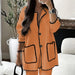 Color-Orange suit-Women Stitching Bag Set Autumn Winter-Fancey Boutique