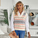 Color-White-winter Sweater Vest Women Casual Loose V-neck Pullover-Fancey Boutique