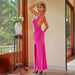 Summer Minimalist Fishtail Dress Long Backless Halter Sleeveless Dress Women Clothing-Fancey Boutique