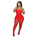 Color-Red-Women Clothing Sexy Night Club Mesh Pantyhose Suit-Fancey Boutique