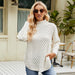 Color-White-Autumn Winter Sweater Women Loose Lazy Knitwear Women Clothing Casual Knitted Top-Fancey Boutique