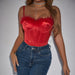 Color-Red-Sexy Feather High Grade Sexy Festival Party Slim Jumpsuit-Fancey Boutique