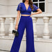 Color-Blue-Casual Set Spring Summer Short Sleeves T shirt Trousers Two Piece Set Set Women Clothing-Fancey Boutique