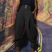 Color-Black-Arrival Solid Color High Waist Baggy Pants Tappered Work Clothes Loose Casual Harem Pants-Fancey Boutique