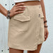 Summer Women High Waist Short Pocket Solid Color Culottes-Fancey Boutique