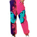 Color-Coral Red-Spring Autumn Women Casual Animal Printed Ankle Tied Sports Trousers-Fancey Boutique