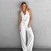 French Office Sleeveless Halter Trousers Casual Suit Summer Women Two Piece Set-White-Fancey Boutique