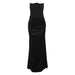 Color-Black-Autumn Winter Women Clothing Tube Top Sexy Backless Slim Fit Evening Dress Dress Women-Fancey Boutique