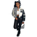 Urban Autumn Winter Positioning Printing Press Button Stitching Thread Varsity Jacket-Fancey Boutique