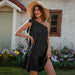 Color-Black-Summer Small Chiffon Dress Women Clothing Design French Casual Dress-Fancey Boutique