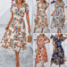 Color-Women Clothing Dress Shein Spring Summer Casual Holiday Floral Print Dress-Fancey Boutique