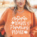 Color-English Letter Small Pumpkin-Halloween Pumpkin Head Sweater Women Loose round Neck Pullover-Fancey Boutique