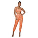 Color-Orange-Spring Summer Solid Color Vest Sleeveless Short Women Two Piece Pants Casual Set-Fancey Boutique