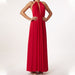 Color-Red-Summer Women Elegant Halter Sleeveless Loose French Dress-Fancey Boutique