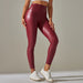 Women Clothes Leggings High Waist Faux Leather Pants Women Sexy Faux Leather Autumn Winter Leggings-Red-Fancey Boutique