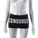 Color-Black-Women Clothing Summer Letters Printed Sexy Wrapped Chest Skirt Two Way Top-Fancey Boutique