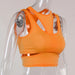 Color-Orange-Summer Sexy Women Cross Tank Top Sexy Skinny Hollow Out Cutout Sling Top-Fancey Boutique